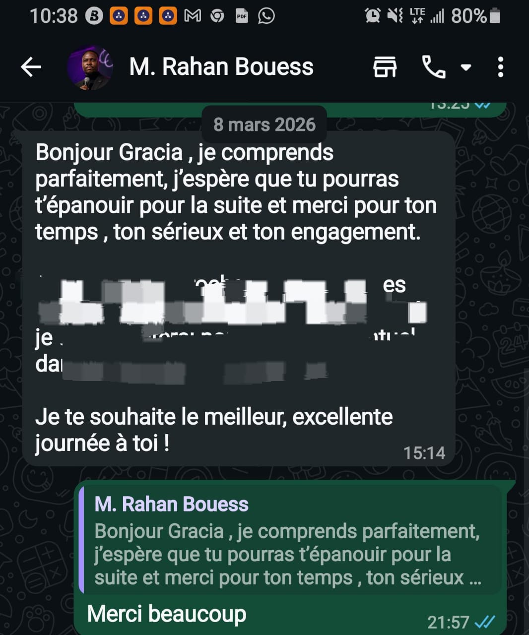 Message de Rahan BOUESS